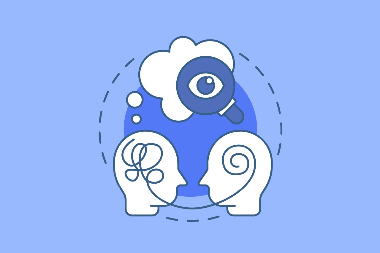 Cognitive accessibility illustration showing user understanding and analysis